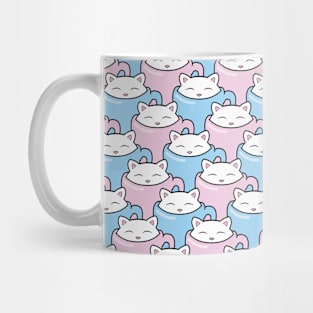 Cute white kitten pattern Mug